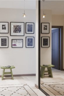 Carreaux de porcelaine à l'intérieur du couloir