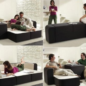 Ausziehbares Cabrio-Sofa