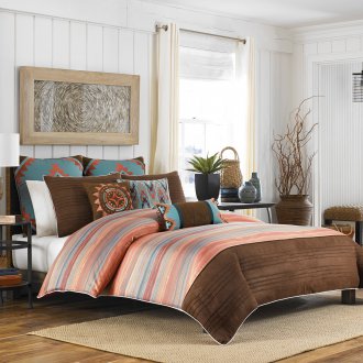 Striped bedspread