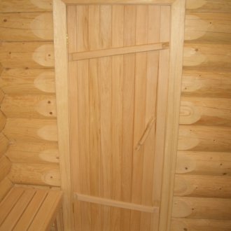 Sauna için kör kapı
