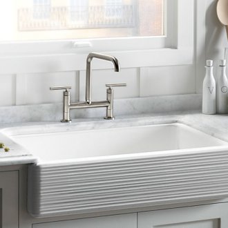 Lavabo con textura de cerámica