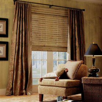 Bamboo straw curtains