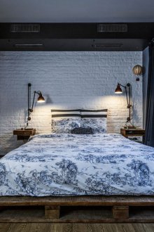 Loft tarzı yatak odası tasarımı