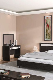 Wenge bedroom and bleached oak