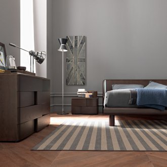 Wenge bedroom in a simple design