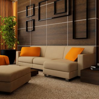Wenge Farbtafeln im Wohnzimmer