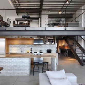 Loft tarzı metal tavan