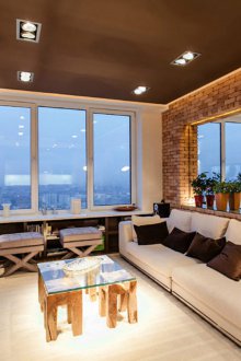 Loft tarzı germe tavan