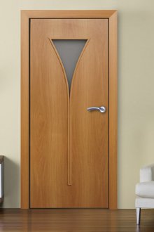 Porte laminée avec verre