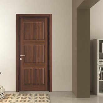 Porte d'entrée laminée