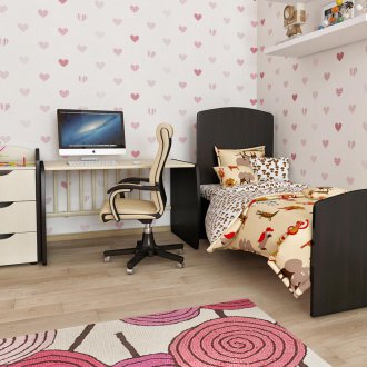 Children's bed wenge
