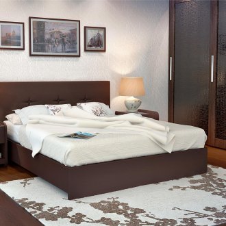 Double bed wenge