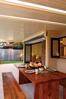 Profiled Ceiling on the Veranda