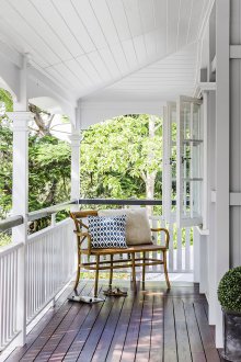 PVC ceiling on the veranda