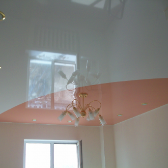 Two-tone stretch ceiling