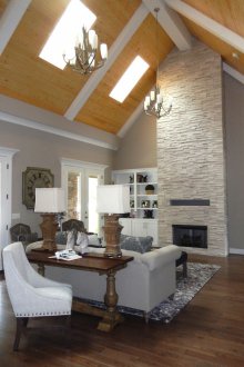 Two-color vaulted ceiling