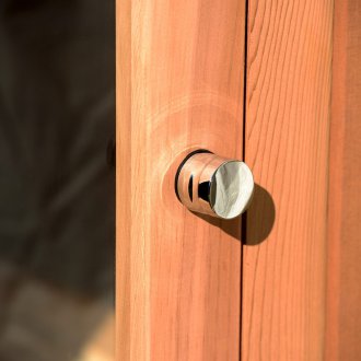 Metal kulplu sauna için cam kapı