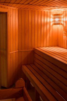 Sauna için ısıya dayanıklı cam kapı