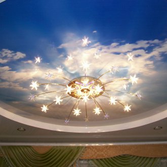 Soffitto teso con stampa fotografica sky
