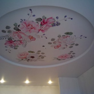 Soffitto in tessuto elasticizzato con stampa fotografica