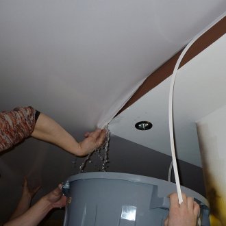 Drain the ceiling