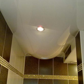 Drain the bathroom ceiling