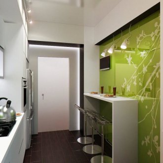 Il soffitto dell'appartamento monolocale