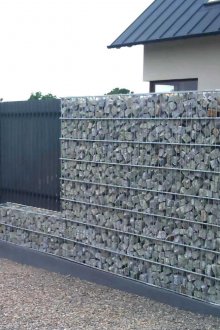 Recinto del gabbione grigio
