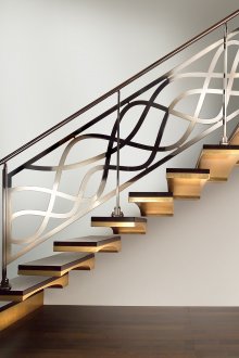 Bolt Staircase with Metal Railing