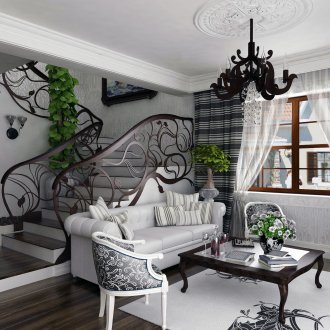 Unusual Art Nouveau staircase