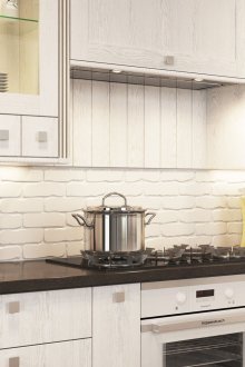 White rustic kitchen
