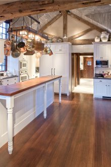 Rustic island kitchen
