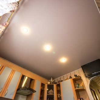 Satin gray ceiling