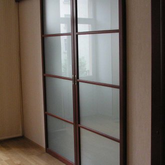 Hinged double door