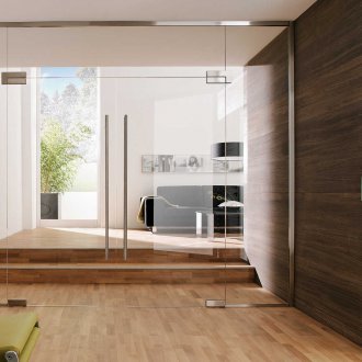 Hinged door in the hallway