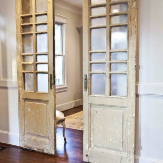 Hinged antique doors