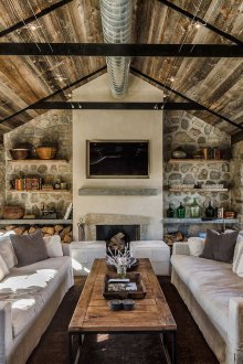 Large country style living room