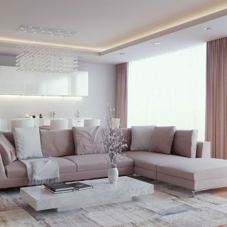 Modern keten perdeler