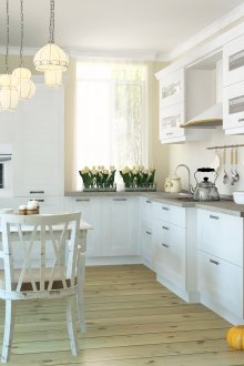 Bright rustic kitchen