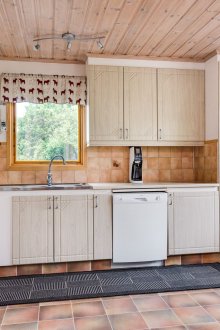 Small cozy rustic kitchen