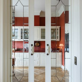 Vitray kapı mutfak