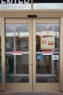 Automatic brown door