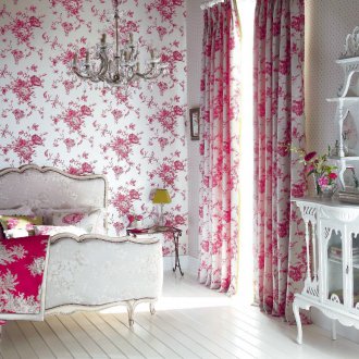 Provence pembe perdeler