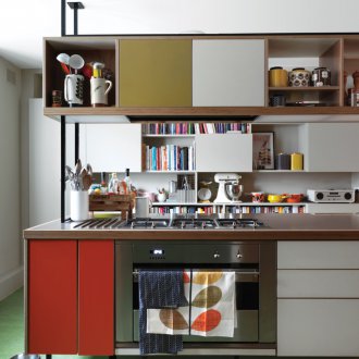 Loft tarzı mutfak dolapları