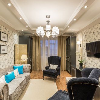 Beige vanlige gardiner