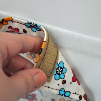 Velcro perdeler