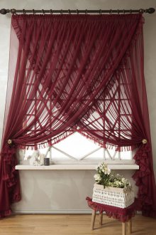 Burgundy Tulle