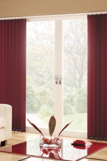 Burgundy blinds