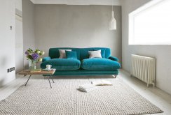 Turquoise Velvet Sofa