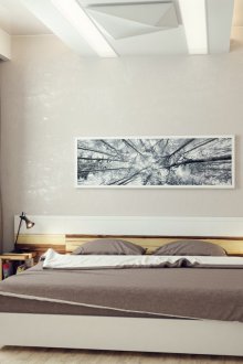 Painting on the wall in the bedroom